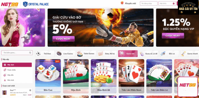 Các Trò Chơi Nổi Bật Tại NET88